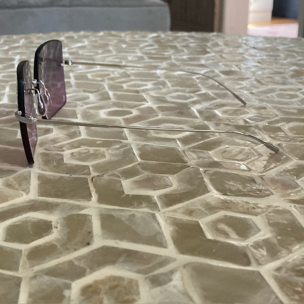 Oliver Peoples UV-Protected Square Rimless Sunglasses (0OV1268S) - Picture 4 of 11